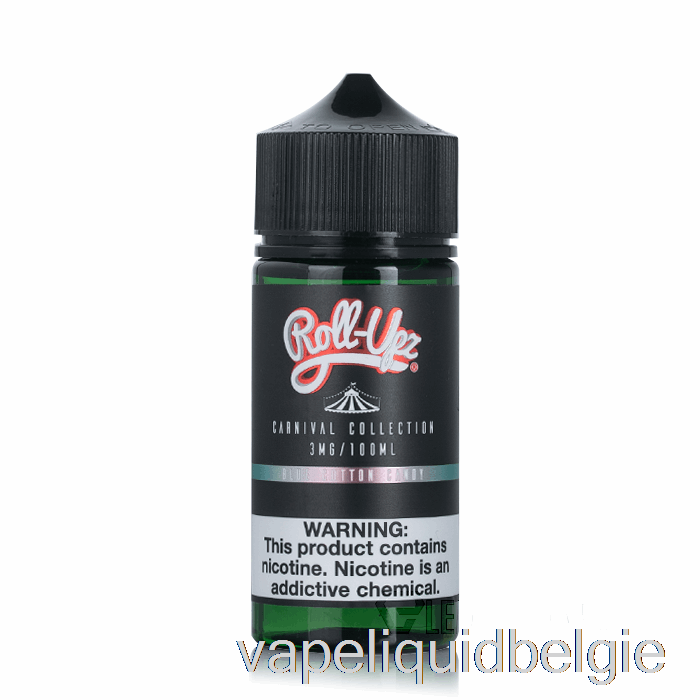 Vape Liquid Carnival - Blauwe Suikerspin Van Juice Roll-upz - 100 Ml 3 Mg